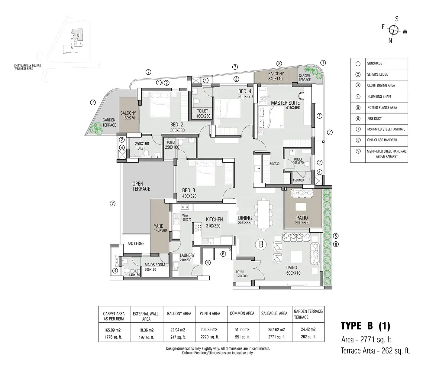 ELV Janthagondanahalli Varthur 2 BHK floor plan
